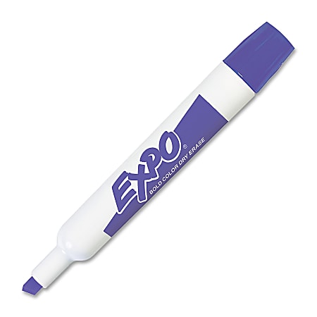 Expo® Original Dry Erase Markers, Chisel Tip, Purple, Pack Of 12
