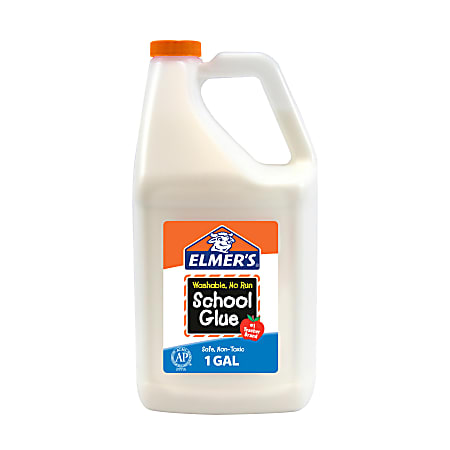 Elmers Washable School Glue 1 Gallon White - Office Depot