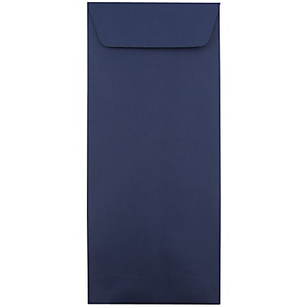 JAM Paper® Open-End Policy Envelopes, #14, 5" x 11 1/2", Navy Blue, Pack Of 25