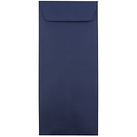 JAM Paper® Open-End Policy Envelopes, #14, 5" x 11 1/2", Navy Blue, Pack Of 25