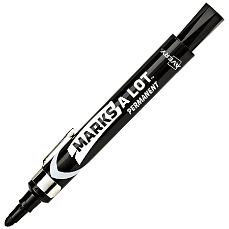 Avery® Marks-A-Lot® Bullet-Tip Permanent Markers, Black