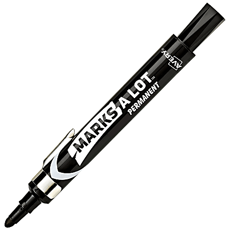 Avery Marks A Lot Bullet Tip Permanent Markers Black - Office Depot