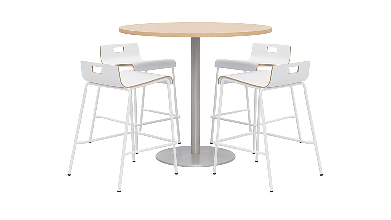KFI Studios Proof High Bistro Table Set, White