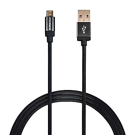 Duracell® Sync & Charge Cable, Micro USB, 6', Gun Metal Gray, LE2290