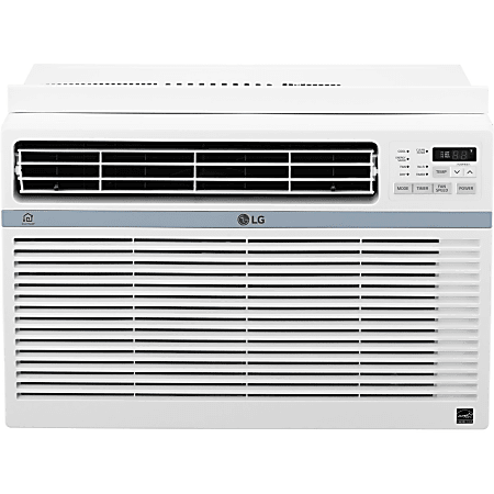 LG Window-Mounted Air Conditioner, 12,000 BTU, 15"H x 23 5/8"W x 22 3/16"D, White