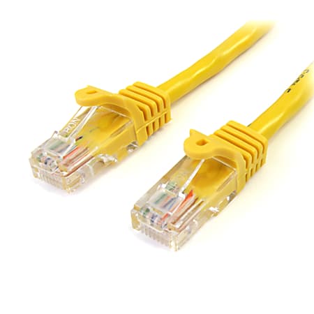StarTech.com Cat5e Snagless UTP Patch Cable, 10', Yellow