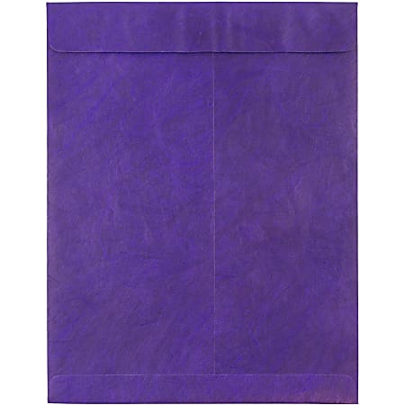 JAM Paper® Tyvek® Open-End 10" x 13" Catalog Envelopes, Self-Adhesive, Purple, Pack Of 25
