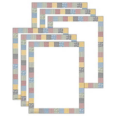 Teacher Created Resources Computer Paper, 8-1/2" x 11", Classroom Cottage, 50 Sheets Per Pack, Bundle Of 6 Packs