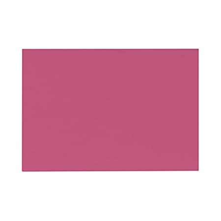 LUX Flat Cards, A6, 4 5/8" x 6 1/4", Magenta Pink, Pack Of 50