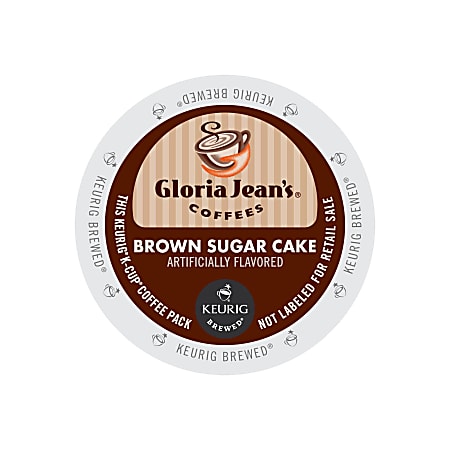 Gloria Jean's Brown Sugar Cake K-Cup, 4 Oz, Pack Of 18