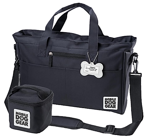 Mobile Dog Gear Day Away Tote Bag, 11"H x 5"W x 16"D, Black