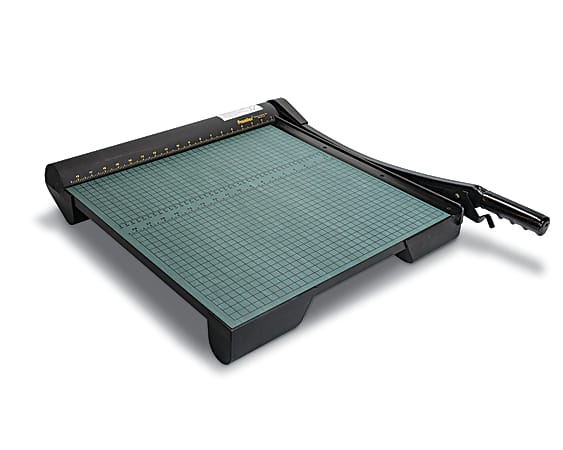 Premier® Heavy-Duty Wood Base Paper Trimmers, 18", Green