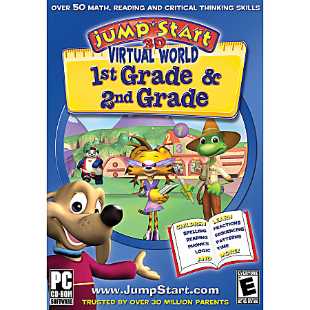 JumpStart® 3D Virtual World 1st & 2nd Grade, Traditional Disc