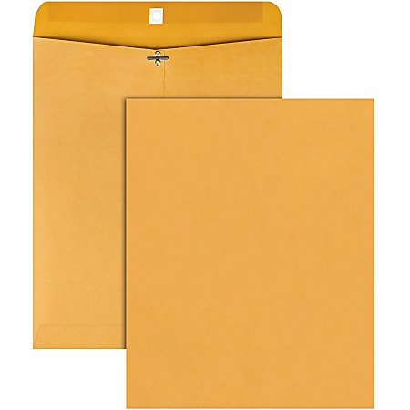 Quality Park 11-1/2 x 14-1/2 Clasp Envelopes with Deeply Gummed Flaps - Clasp - #105 - 11 1/2