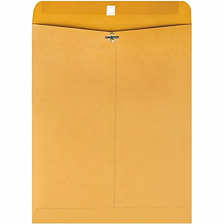 Quality Park 11-1/2 x 14-1/2 Clasp Envelopes with Deeply Gummed Flaps - Clasp - #105 - 11 1/2