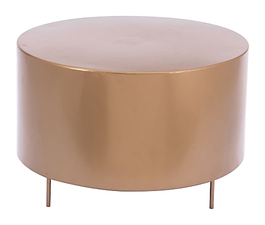 Zuo Modern Bor Coffee Table, Round, Gold
