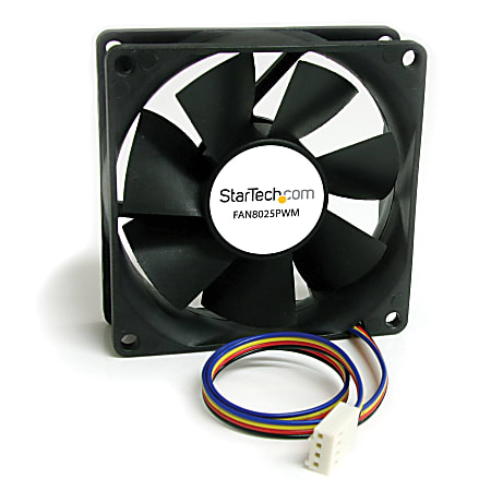 Star Tech.com 80x25mm Computer Case Fan with PWM Pulse Width Modulation Connector Add a Variable Speed PWM Controlled Cooling to a Computer Case case fan pwm fan computer fan fan