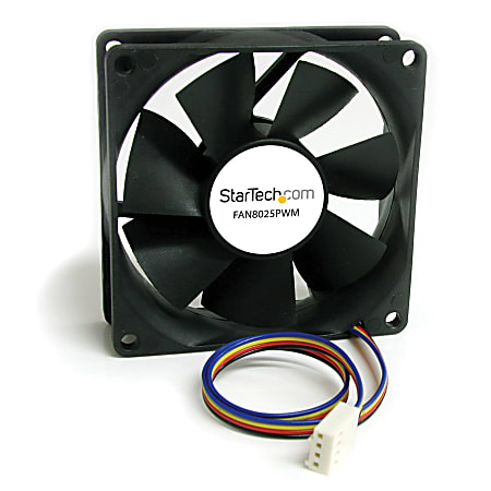 StarTech.com 80x25mm Computer Case Fan with PWM - PulseModulation Connector - Add a Variable Speed, PW - FAN8025PWM