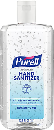 PURELL Advanced Hand Sanitizer Refreshing Gel, 1-Liter Flip-Cap Bottle