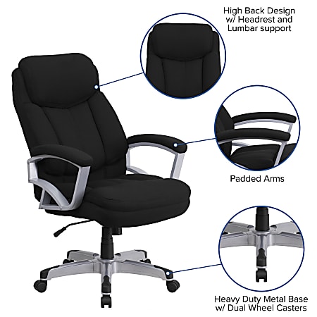 Big & Tall Fabric Office Chair with Lumbar Support