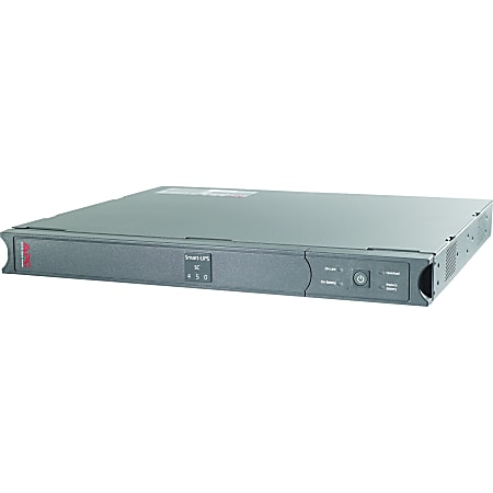 SmartUPS SC 450 w/Network Management Card- Not sold in CO, VT and WA - 1U Rack-mountable - 5 Hour Recharge - 6 Minute Stand-by - 120 V AC Input - 4 x NEMA 5-15R