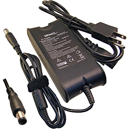 Denaq AC Adapter For Dell™ Inspiron, Latitude, Precision, Studio, Vostro & XPS Series Laptops, Black, DOTDQPA127450