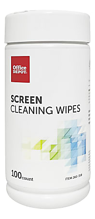 Office Depot® Brand Screen Cleaning Wipes, Canister Of 100