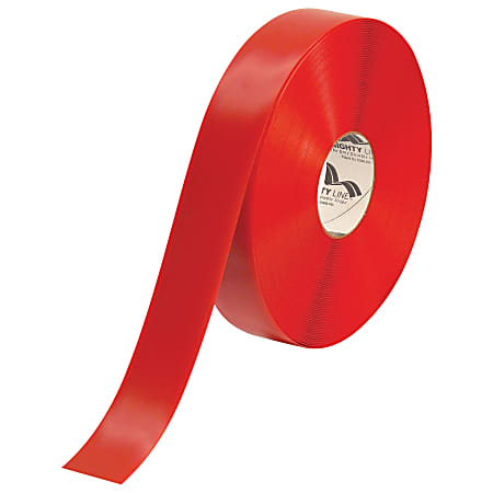 Mighty Line™ Deluxe Safety Tape, 2" x 100', Red