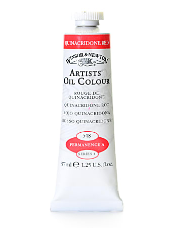 Winsor & Newton Artists' Oil Colors, 37 mL, Quinacridone Red, 548
