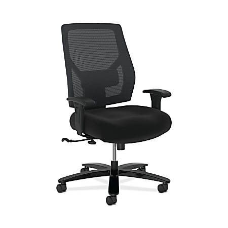 HON&reg; Basyx Big &amp; Tall Mid Back Task Chair, Black
