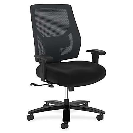 HON® Basyx Big & Tall Mid Back Task Chair, Black