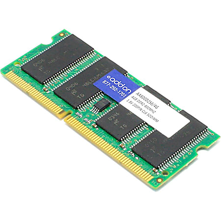 AddOn AA800D2S6/4G x1 JEDEC Standard 4GB DDR2-800MHz Unbuffered Dual Rank 1.8V 200-pin CL6 SODIMM - 100% compatible and guaranteed to work