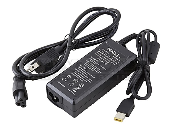 Denaq 20-Volt Replacement AC Adapter For Lenovo Laptops, Black, DQ-AC20325-YST