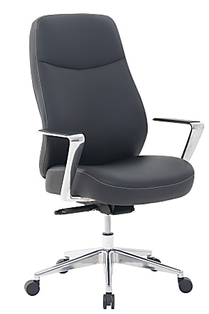 Serta® Commercial Motif Ergonomic Bonded Leather High-Back Executive Chair, Black