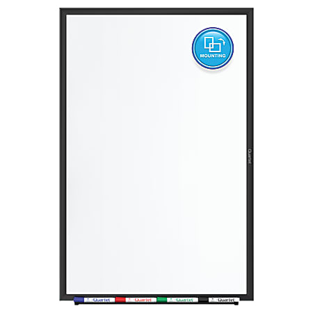 Quartet® Classic Magnetic Dry-Erase Whiteboard, 48" x 36", Aluminum Frame With Black Finish