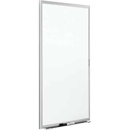 HIKINGO Large White Board for Wall, 60 x 36 inch Foldable Whiteboard, Magnetic Dry Erase Board Wall Mounted Silver Aluminum Frame with 2 Marker