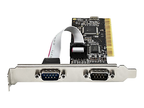 StarTech.com PCI Serial Parallel Combo Card with Dual Serial RS232 Ports (DB9) & 1x Parallel Port (DB25), PCI Adapter Expansion Card