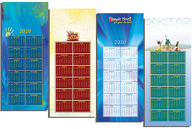 Full Color Magnet Calendar, 3-1/2" x 8-1/2"