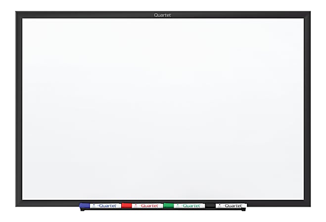 Quartet® Classic Magnetic Dry-Erase Whiteboard, 48" x 72", Aluminum Frame With Black Finish