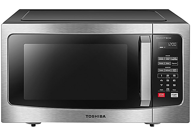 Toshiba 1.1-cu ft 1000-Watt Countertop Microwave (Stainless Steel