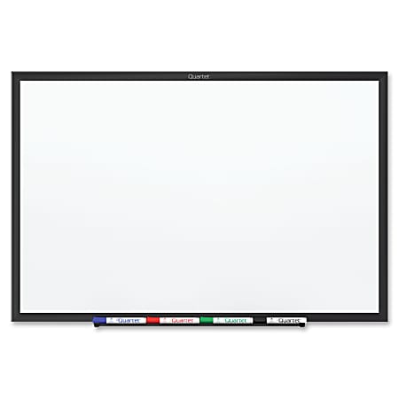 Quartet® Classic TAA Compliant Magnetic Dry-Erase Whiteboard, 48" x 96", Aluminum Frame With Black Finish