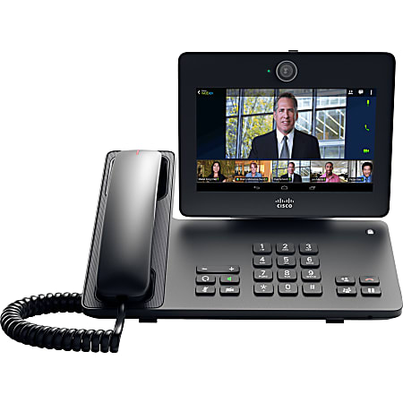 Cisco DX650 IP Phone - Corded/Cordless - Corded/Cordless - Wi-Fi, Bluetooth - Desktop - Smoke - 1x Total Line - CPDX650K9