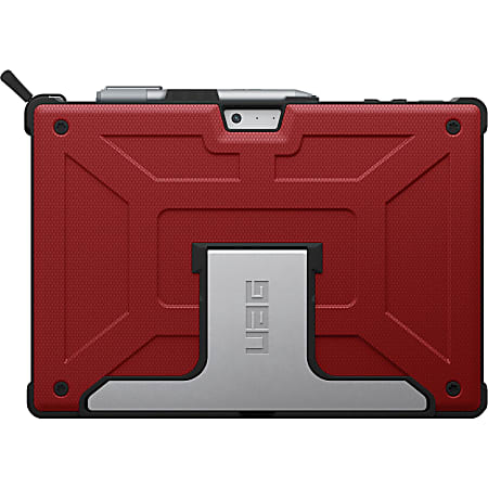 Urban Armor Gear ROGUE Carrying Case Tablet - Red, Black - Impact Resistant, Scratch Resistant, Abrasion Resistant, Drop Resistant, Slip Resistant - Aluminum, Rubber
