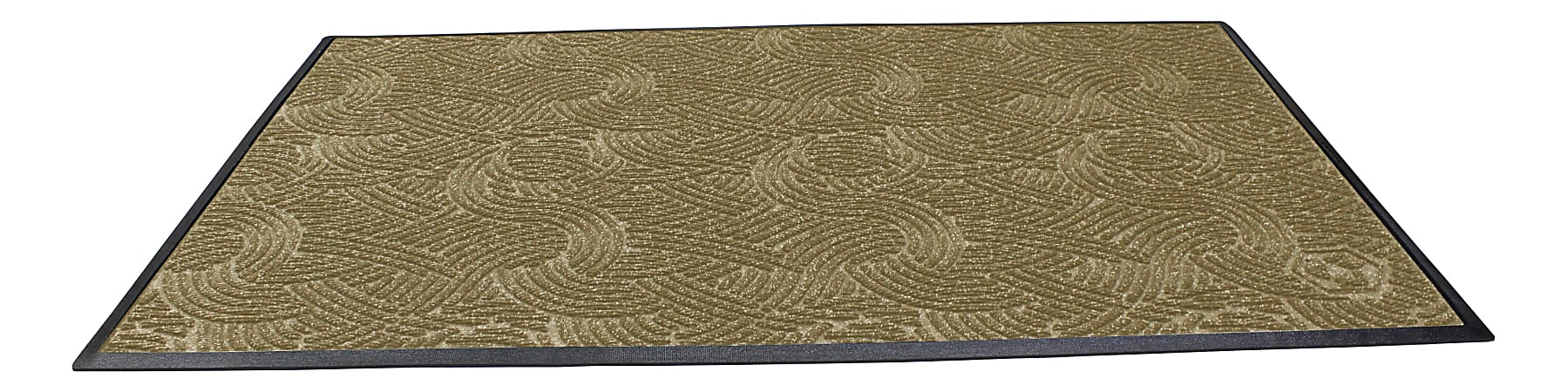 Waterhog Plus Swirl Floor Mat, 48" x 72", Khaki
