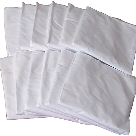 DMI® Fitted Bottom Hospital Bed Sheets, 36"H x 80"W x 6"D, White, Pack Of 12
