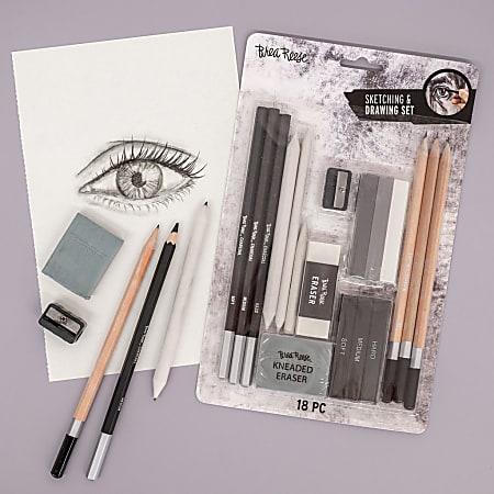 Brea Reese 18 Piece Sketching And Drawing Set - Office Depot