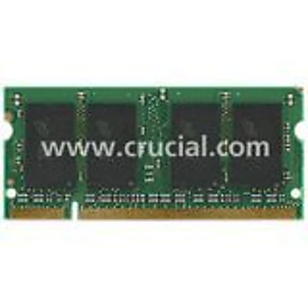Crucial 4GB DDR2 SDRAM Memory Module - 4GB - 800MHz DDR2-800/PC2-6400 - Non-ECC - DDR2 SDRAM - 200-pin SoDIMM