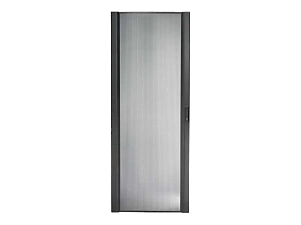 APC NetShelter SX Perforated Curved Door - Rack door - black - 45U - for P/N: NBPD0160A, NBWL0355A, NBWL0356A, SMX3000HV-BR, SRT1000RMXLI, SRT1500RMXLA-NC