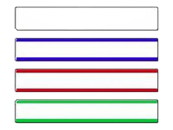 Seiko SmartLabel SLP-4AFL File Folder Label - 0.56" Width x 3.43" Length - 130/Roll - 0.79" Core - 4 Roll - Yellow, Pink, Blue, Green