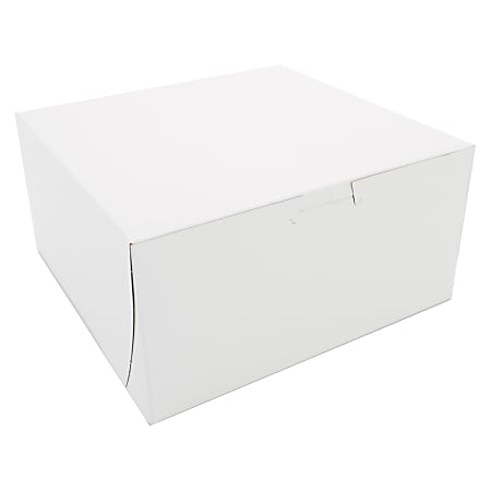 SCT® Bakery Boxes, Non-Window, 8" x 6" x 4", White, Pack Of 250 Boxes
